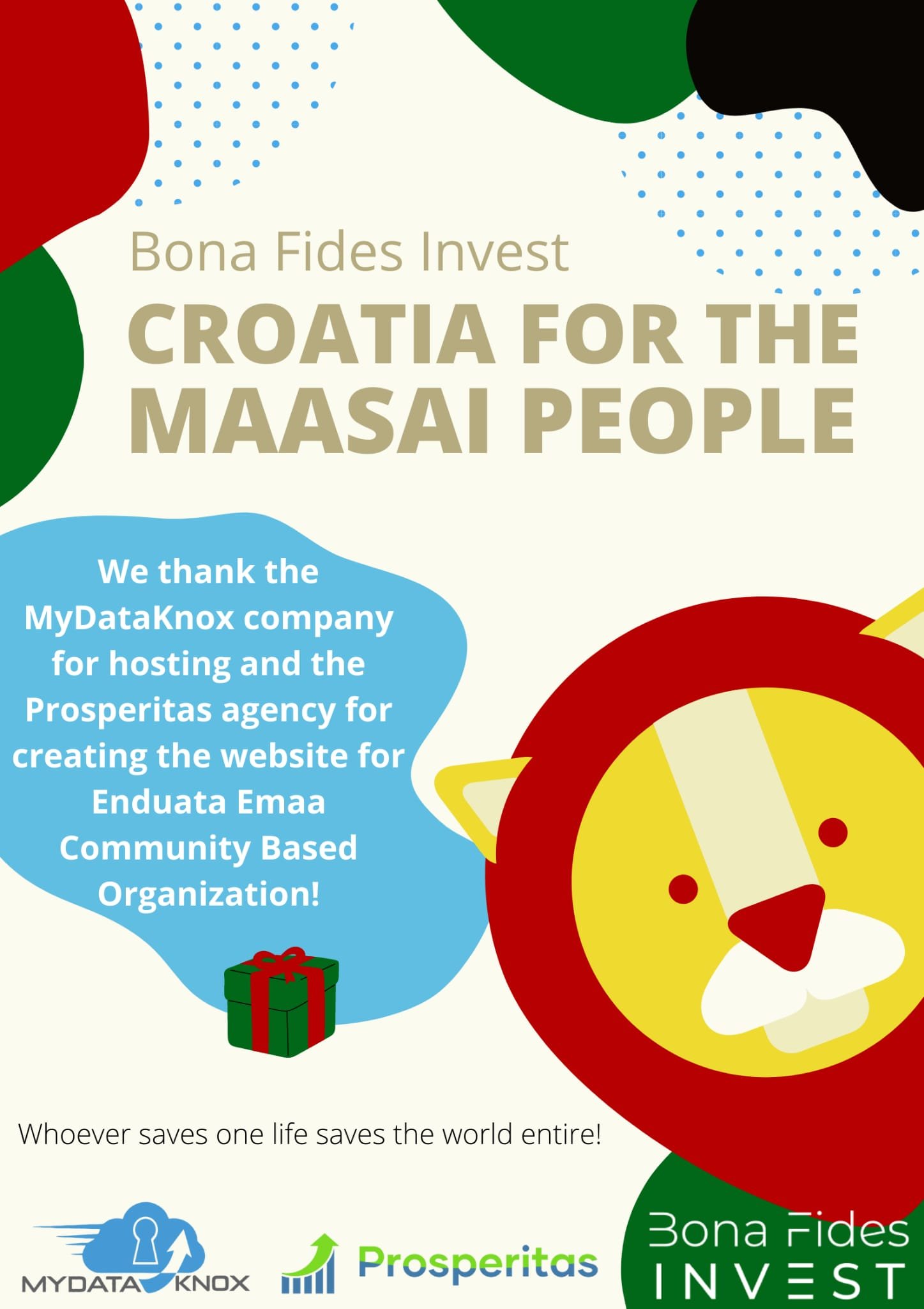 Bona Fides Invest, together with partners, helped to solve the crisis in the Maasai community