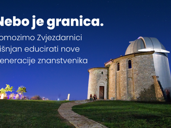 The sky is the limit: help Višnjan Observatory raise new generations of scientists